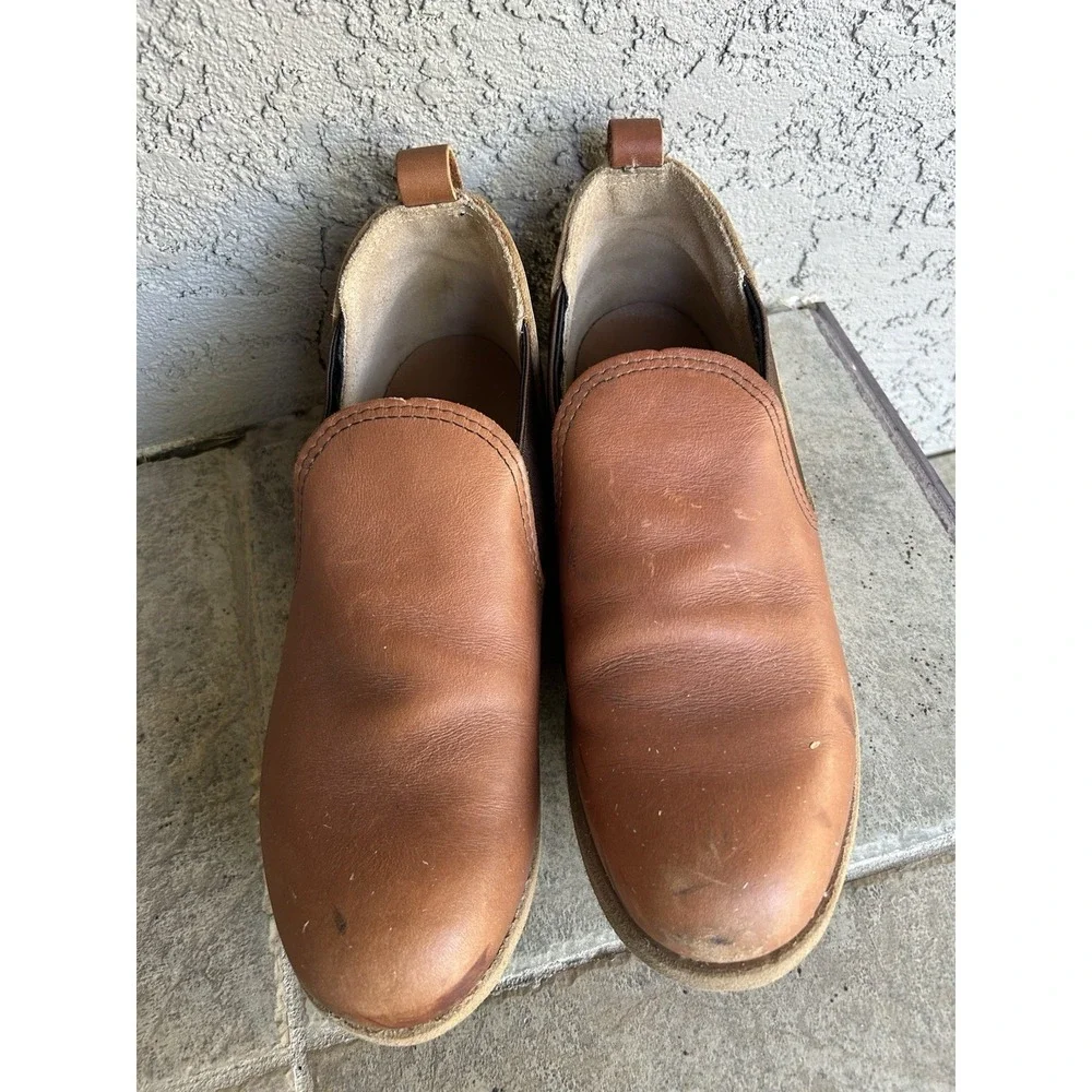 New Red Wing 2143 Romeo Slip On Leather Brown Shoes Mens Size 7.5 VTG USA Vibram